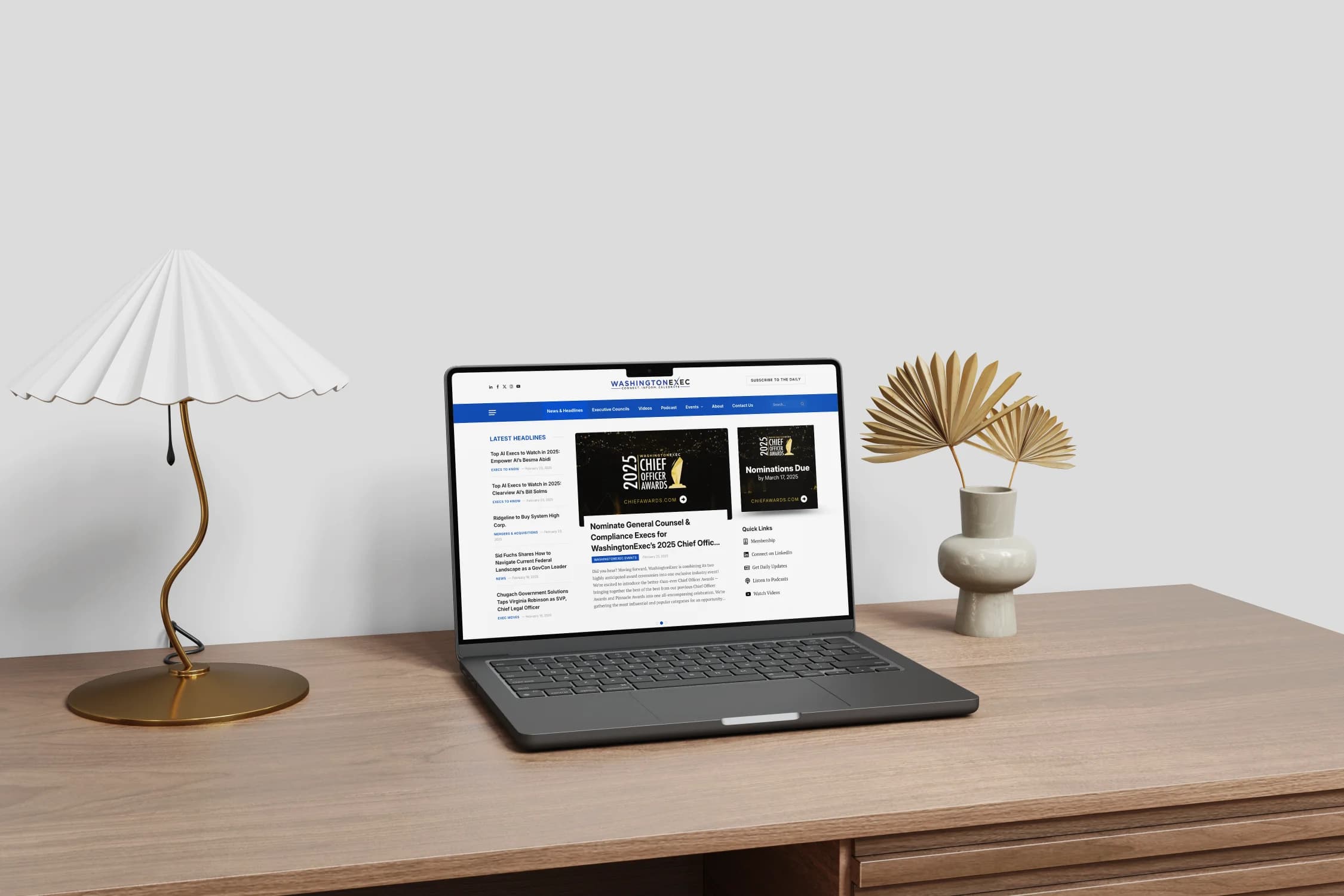 WashingtonExec — editorial site we built