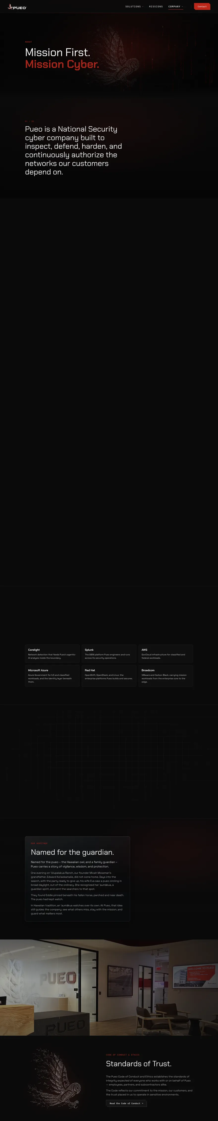 Pueo Company / About page