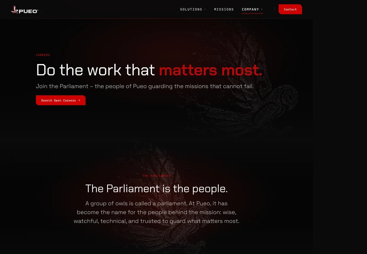 Redesigned Careers page — “Do the work that matters most.”